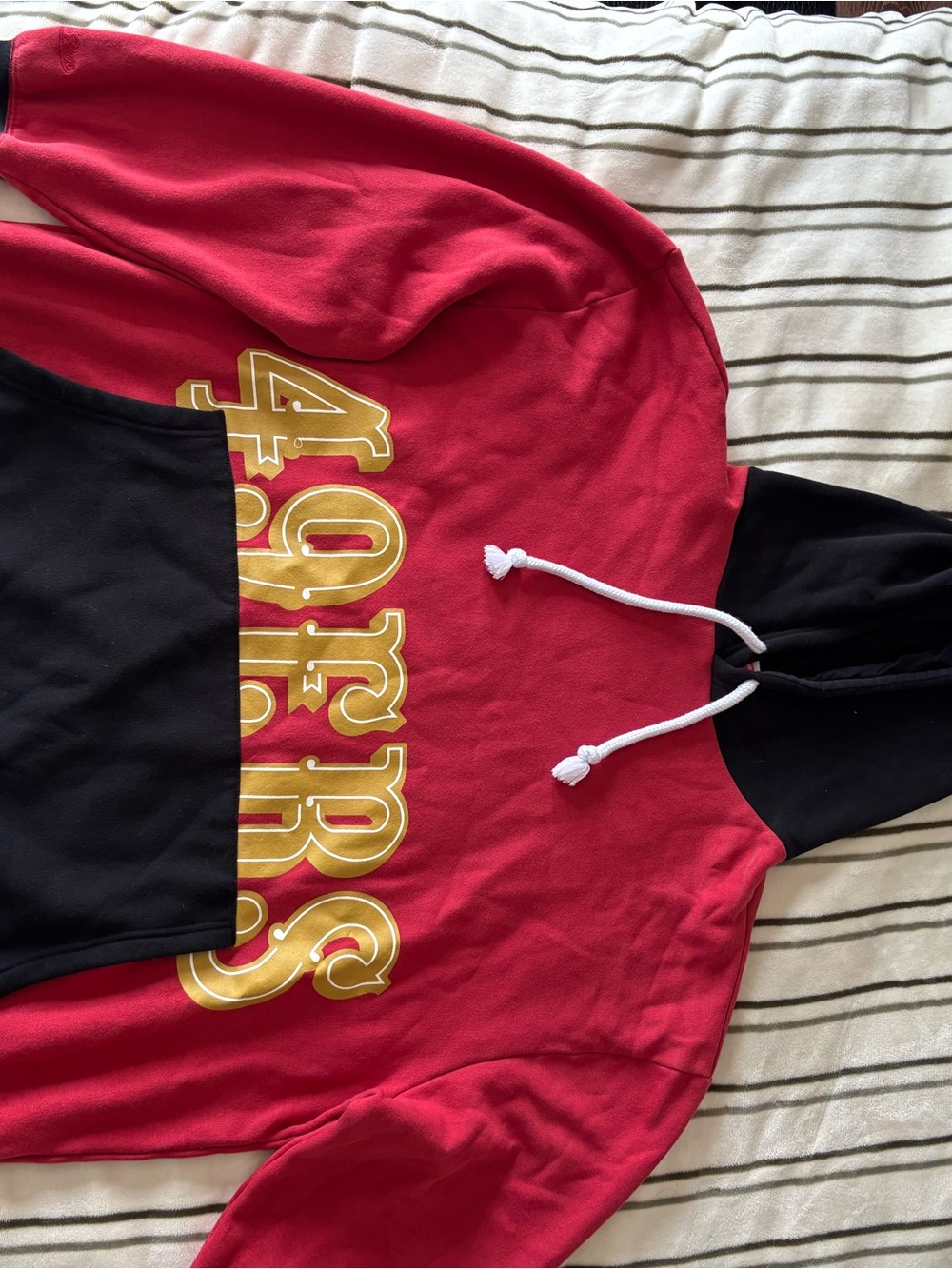 Mitchell & Ness 49ers hoodie men’s 3XLB NFL Throwbacks red black Big & Tall